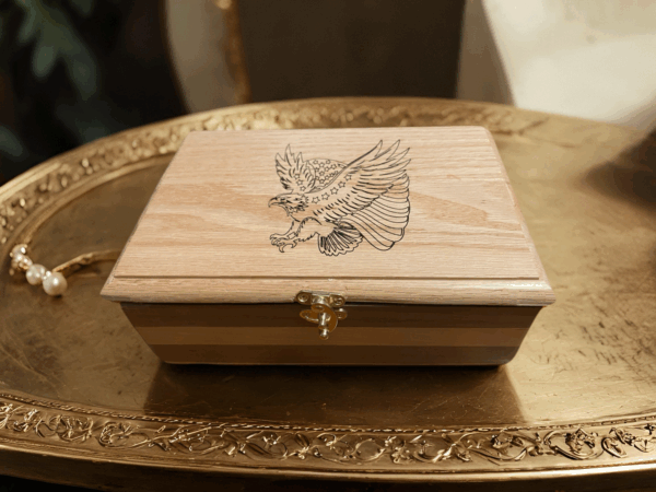 Oak And Walnut Box - Image 2