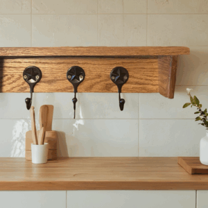 Solid Oak Coat Rack
