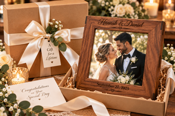 Heritage Solid Wood Picture Frame — Personalized, Oak or Walnut, 5×7 or 8×10 - Image 9