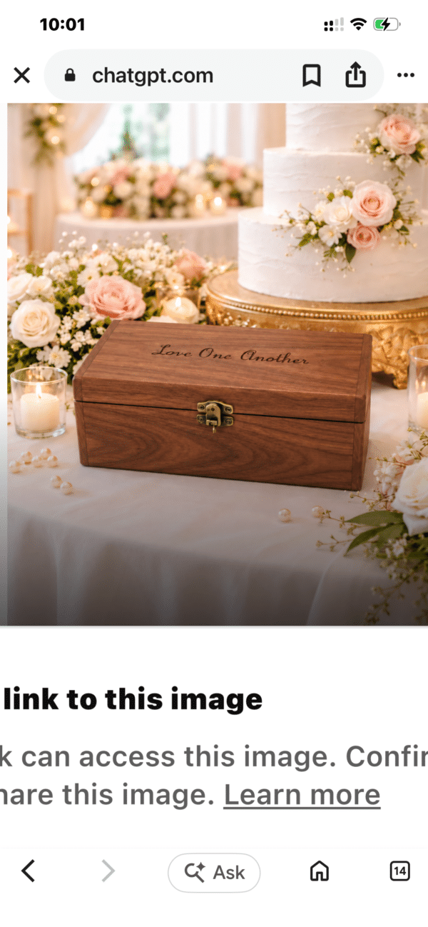 Heritage Solid Walnut Keepsake Box – Personalized Engraving